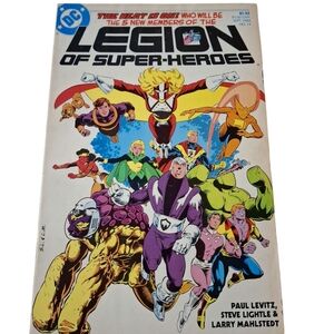 DC Comics Legion of Super-Heroes with Purple and Yellow Costumes